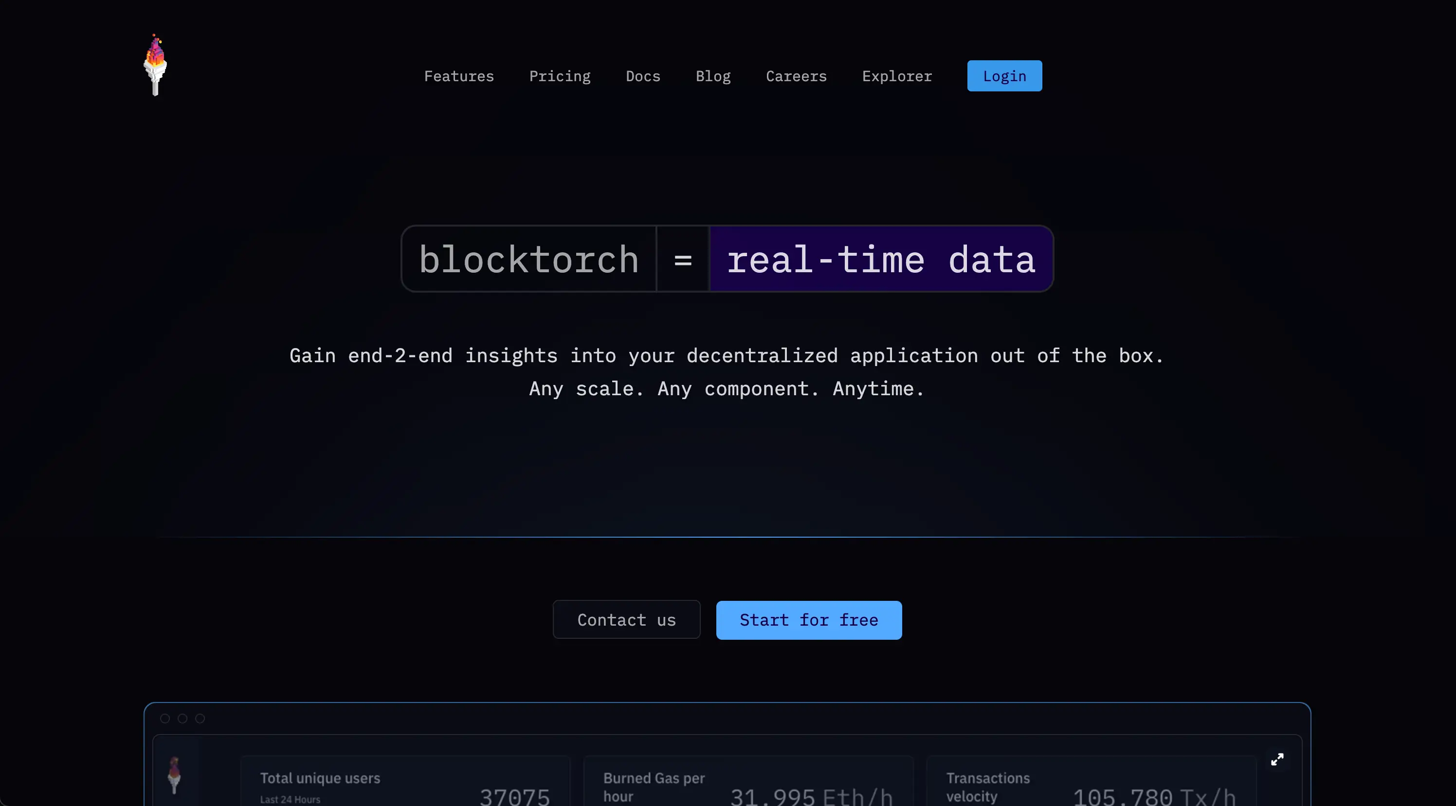 Blocktorch website